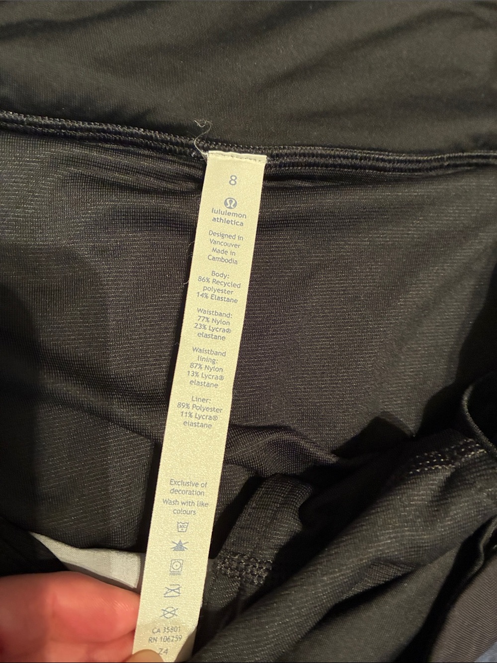 Women's Navy Running Shorts - Picture 2 of 8